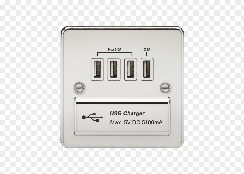 Chromium Plated Battery Charger AC Power Plugs And Sockets USB Electrical Switches Network Socket PNG