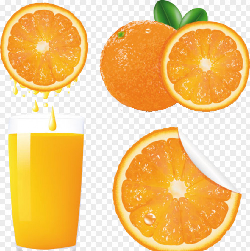 Colorful Fruit Juices Orange Juice PNG