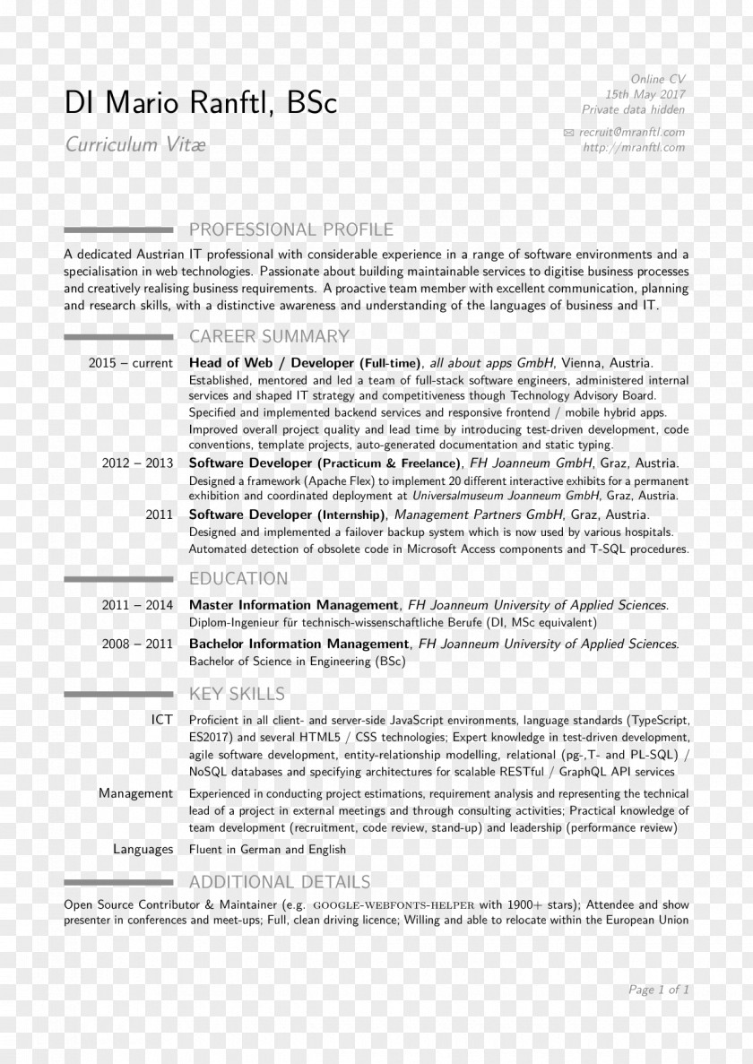 CV TEMPLATE Document Line PNG