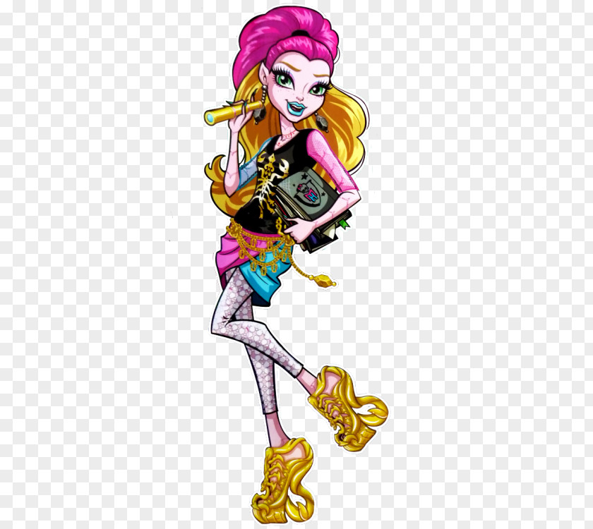 Freaky Monster High Gigi Grant Doll Clawdeen Wolf OOAK PNG