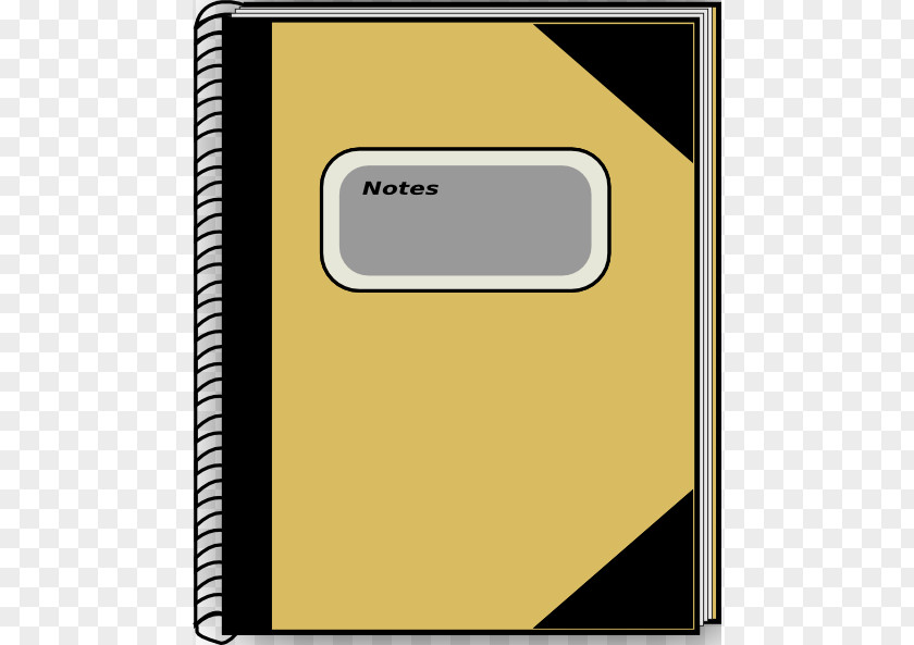 Picture Of A Notebook Cartoon Clip Art PNG