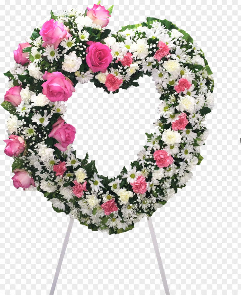 Blush Floral Wreath Cut Flowers Floristry Rose PNG