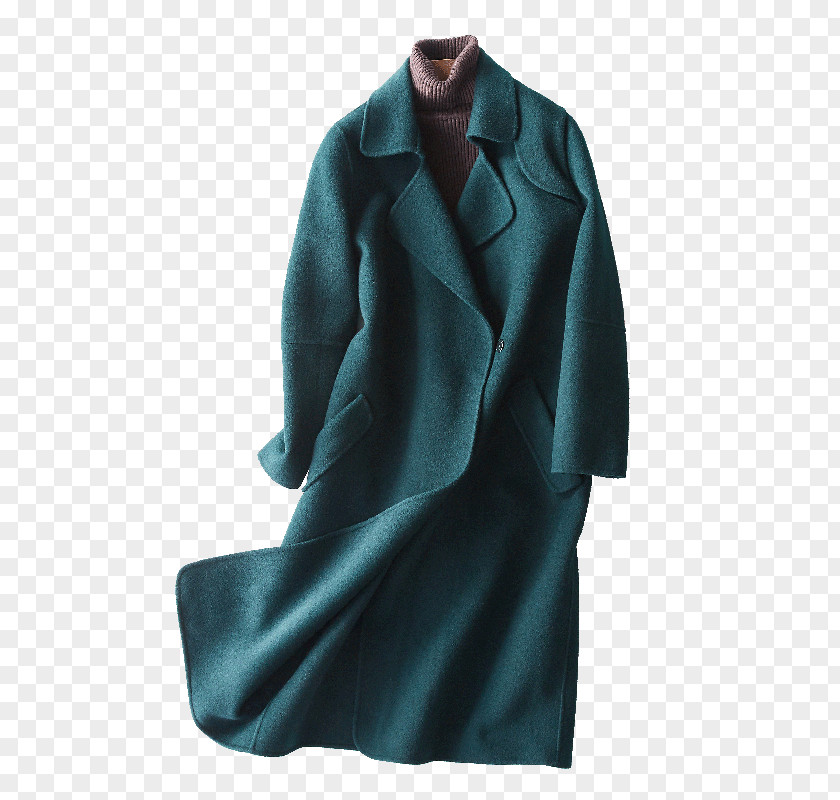 Casaco Overcoat Turquoise PNG