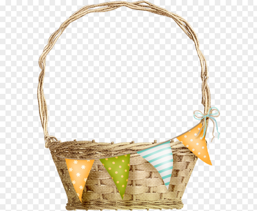 Hand Painted Windows White Rabbit Basket PNG