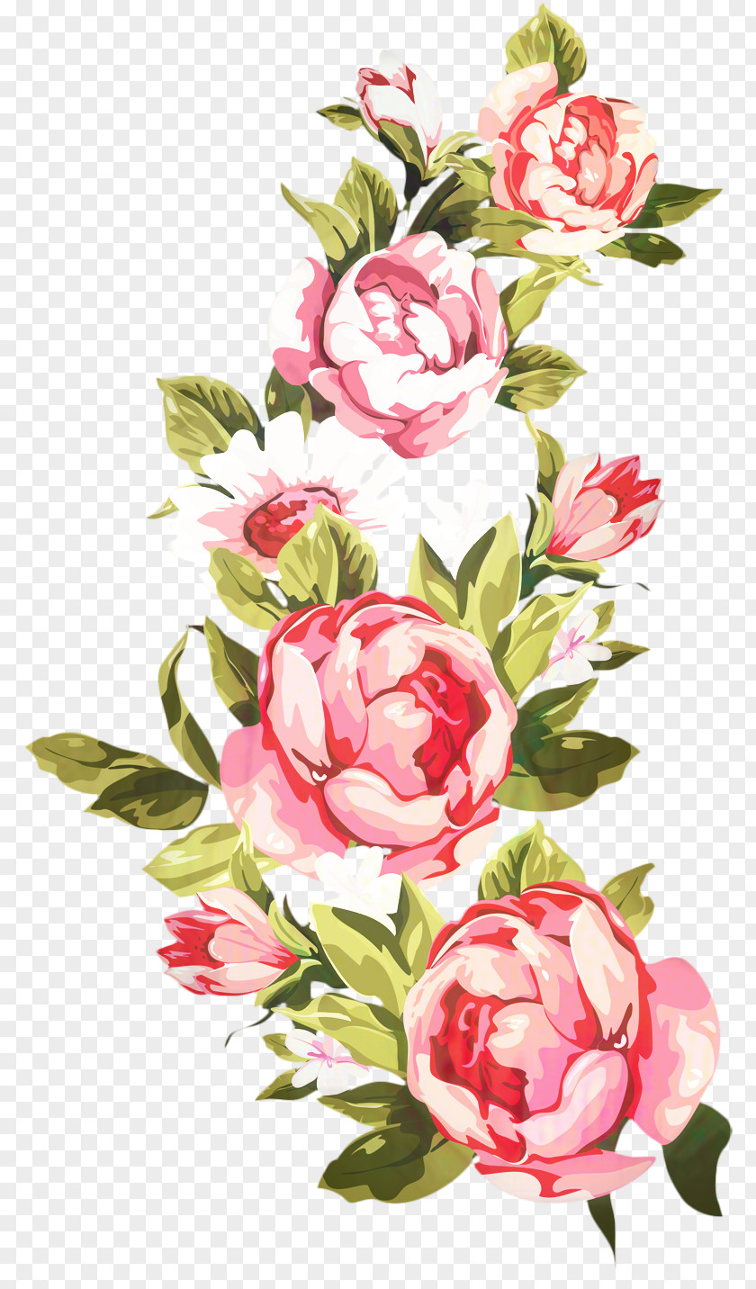 Watercolor Paint Rose Order Pink Flowers PNG
