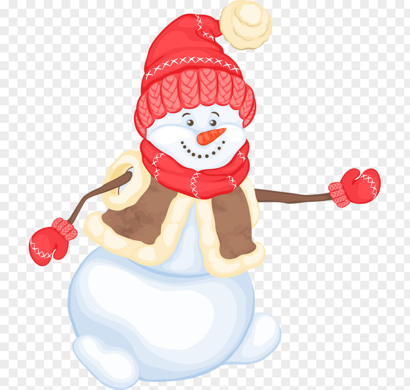 Winter Snowman Christmas Decoration Clip Art PNG