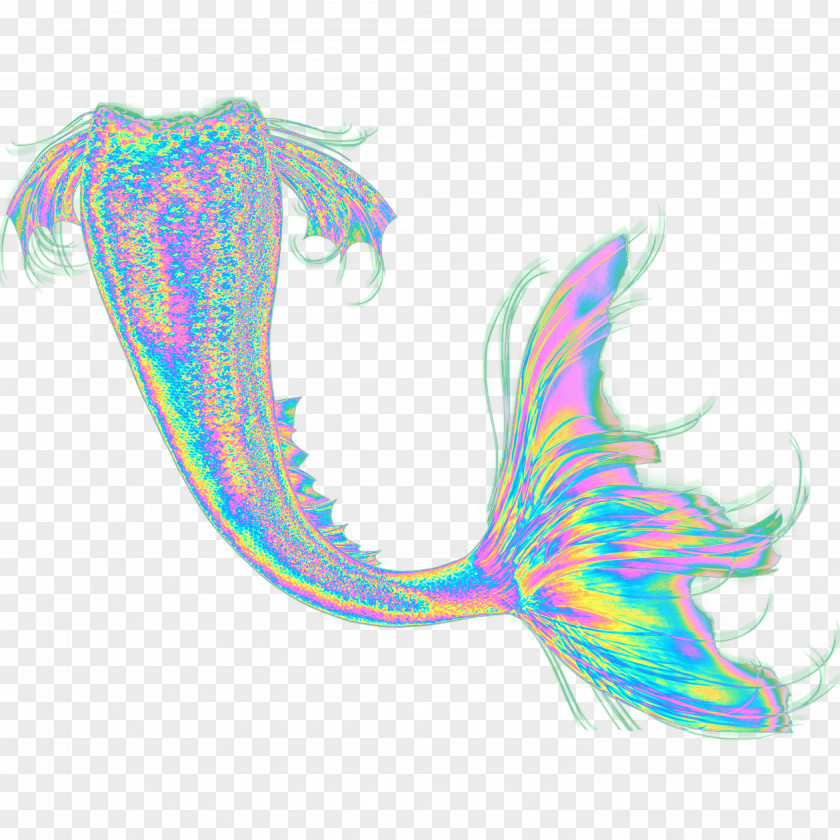 Mermaid Siren Image Holography Drawing PNG