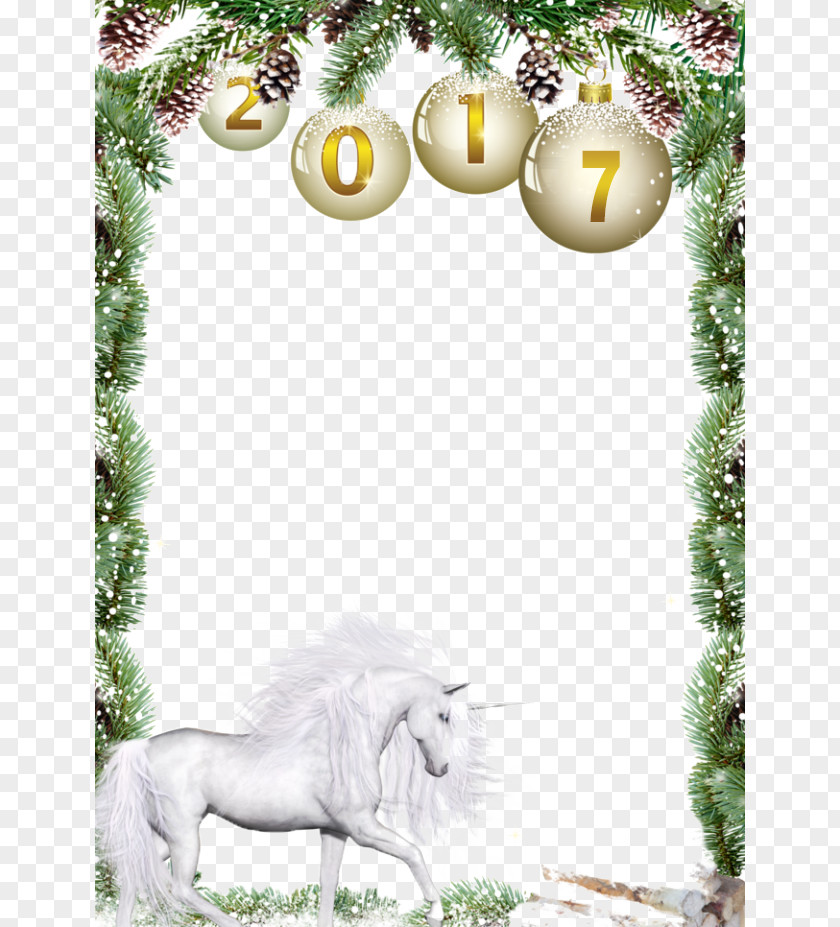 New Year Christmas And Border Year's Day Wallpaper PNG