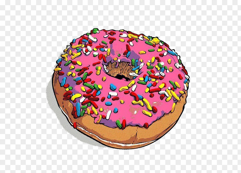 Painting Donuts Homer Simpson Pop Art Food PNG