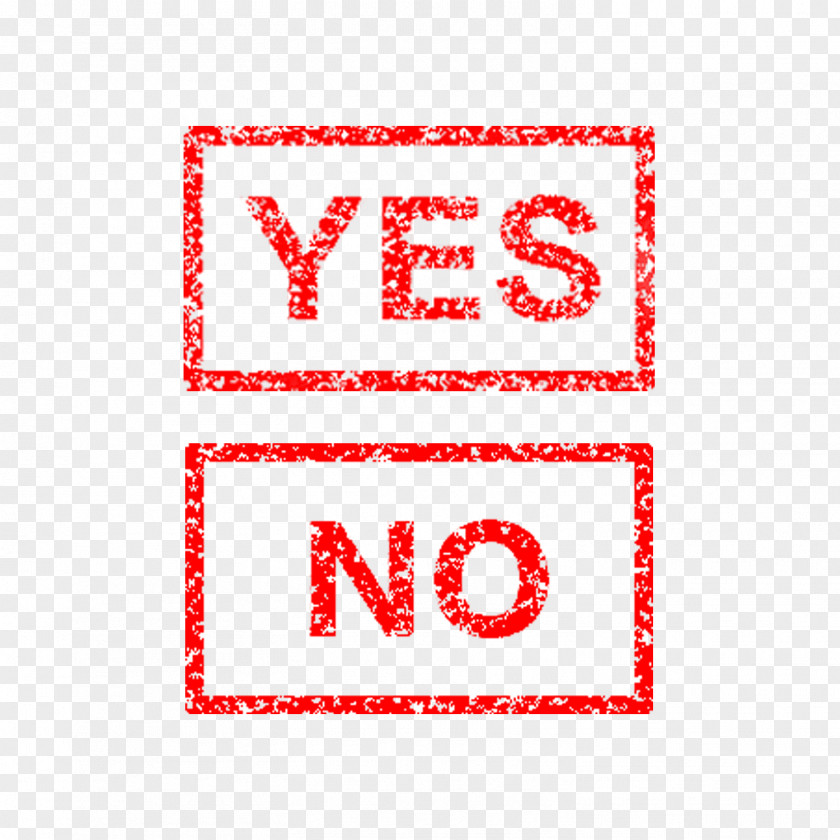 Yes And No Stamp Download Icon PNG