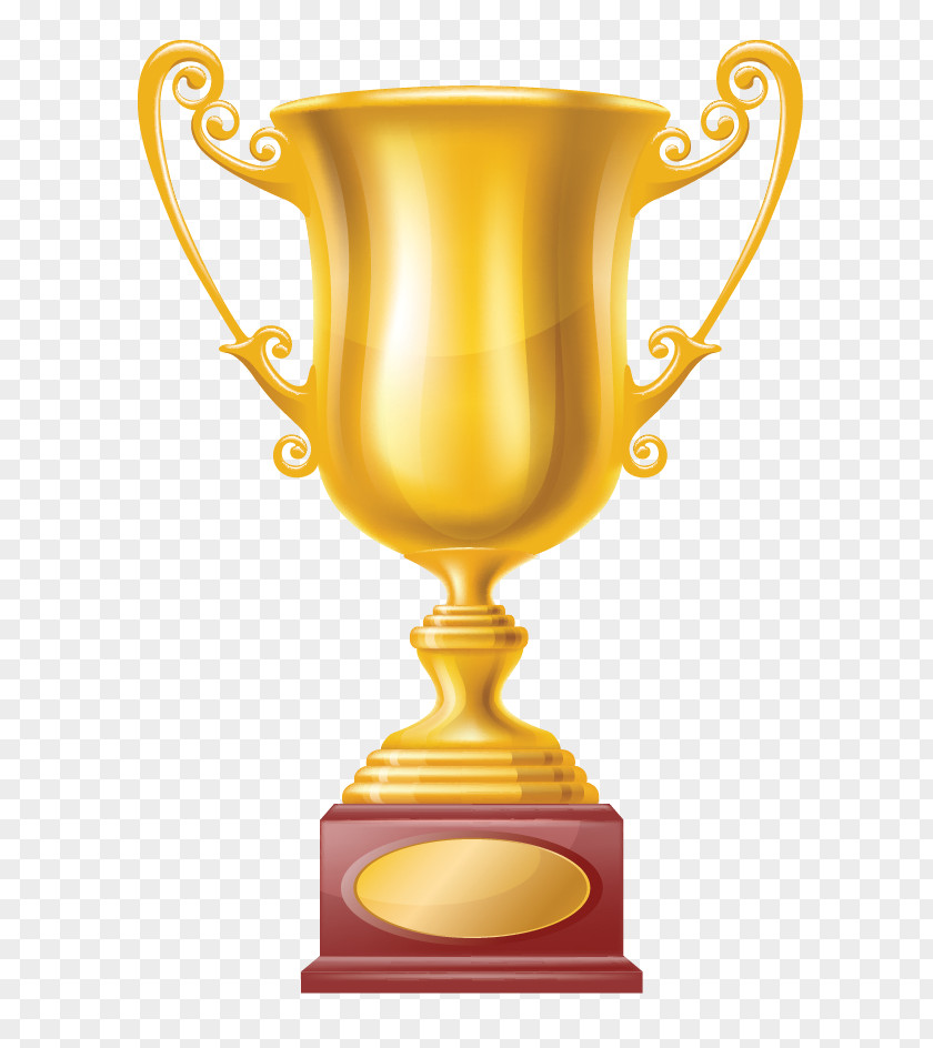 Champion Gold Cup Trophy Medal Clip Art PNG