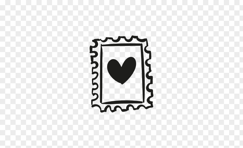 Heart Postage Stamps Sign Romance Love PNG