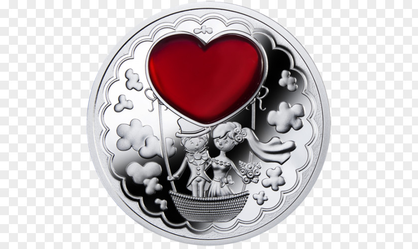 Just Married Silver Coin Numismatics Set PNG