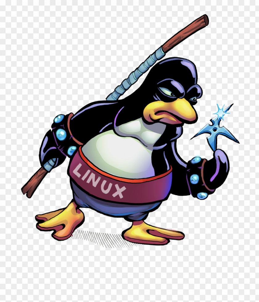 Linux Kernel Ninja Block Tux Systemd PNG