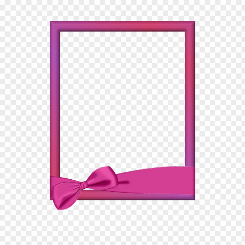 Bowknot Border Angle Line Product Picture Frames Pink M PNG