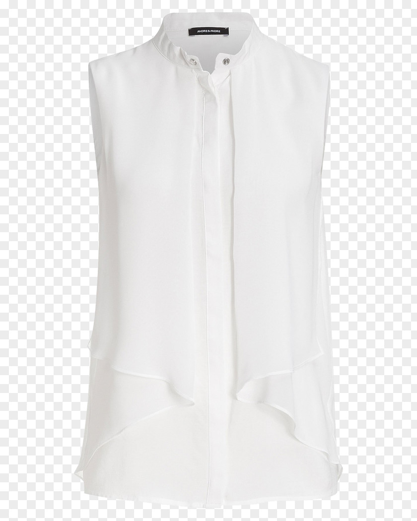Business Use Blouse Tunic White Waist Collar PNG