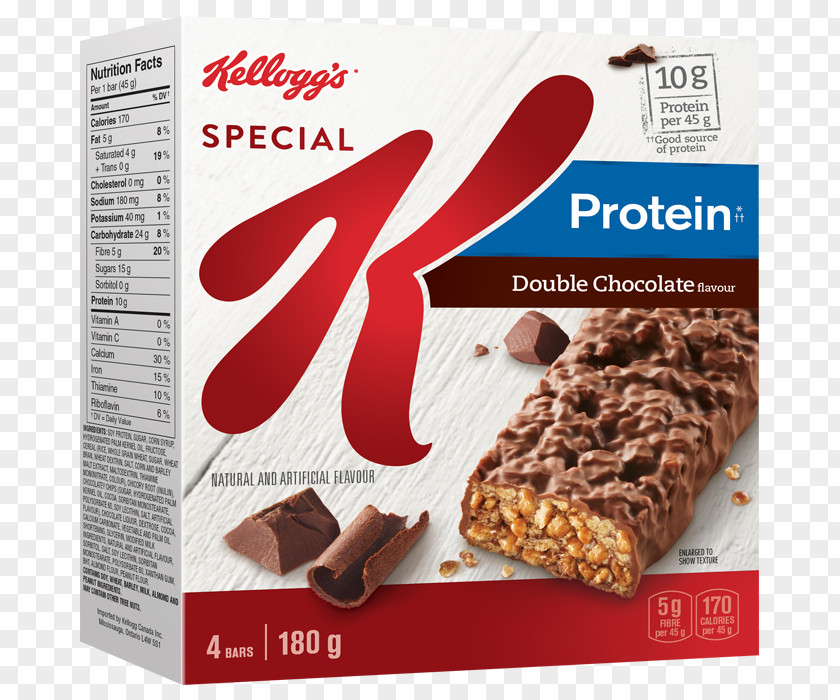 Chocolate Breakfast Cereal Bar Special K Kellogg's PNG