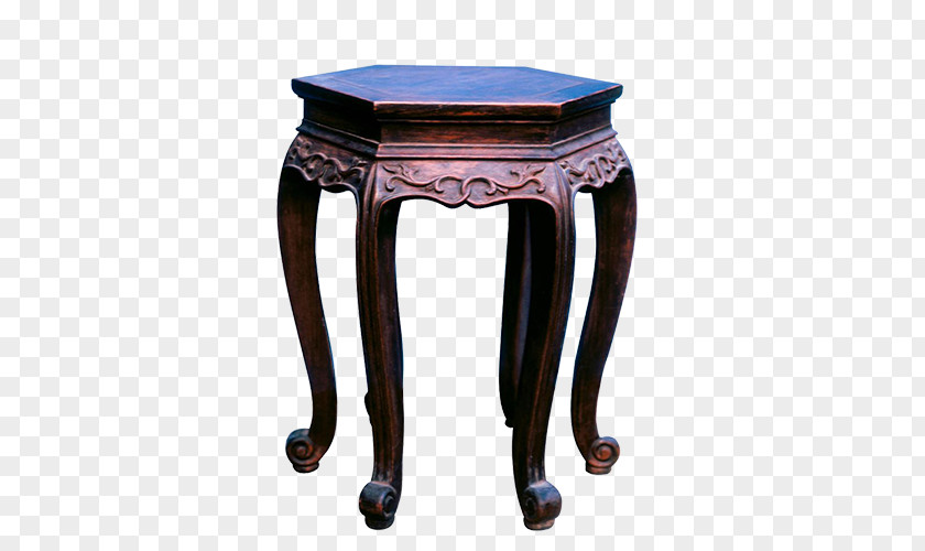 Round Seat Table Stool Chair Chinese Furniture PNG