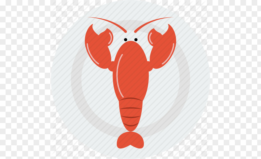 Cartoon Lobster Seafood Icon PNG