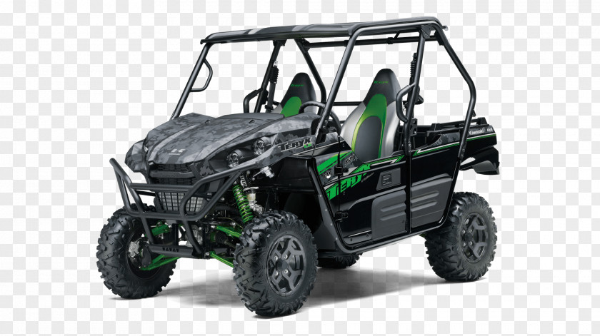 Kawasaki Teryx Gas Pedal Heavy Industries Motorcycle & Engine All-terrain Vehicle Side By PNG