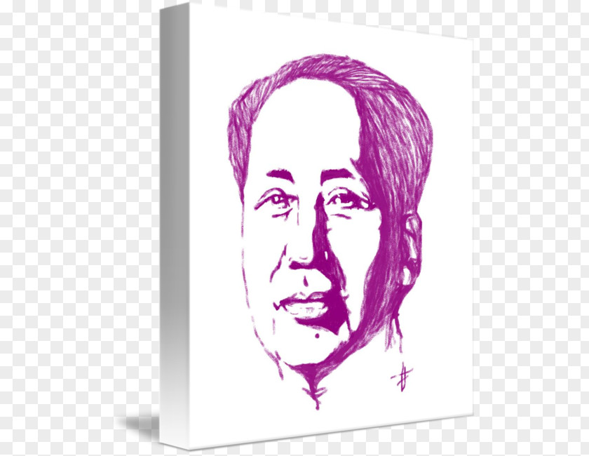 Mao Zedong Forehead Cheek PNG