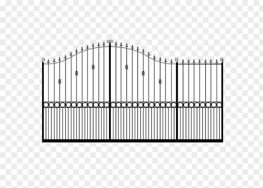 Sliding Gate Fence Wrought Iron Door Material PNG
