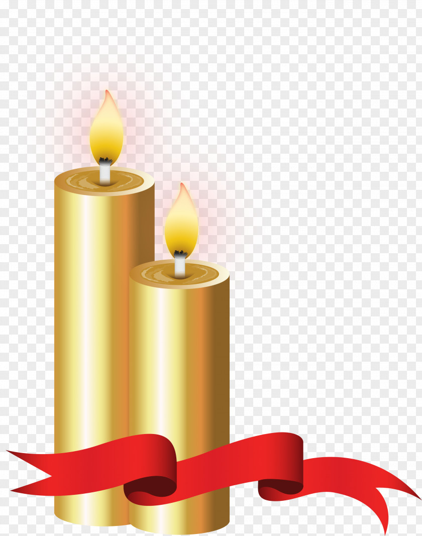 Vector Golden Candle Photography Illustration PNG