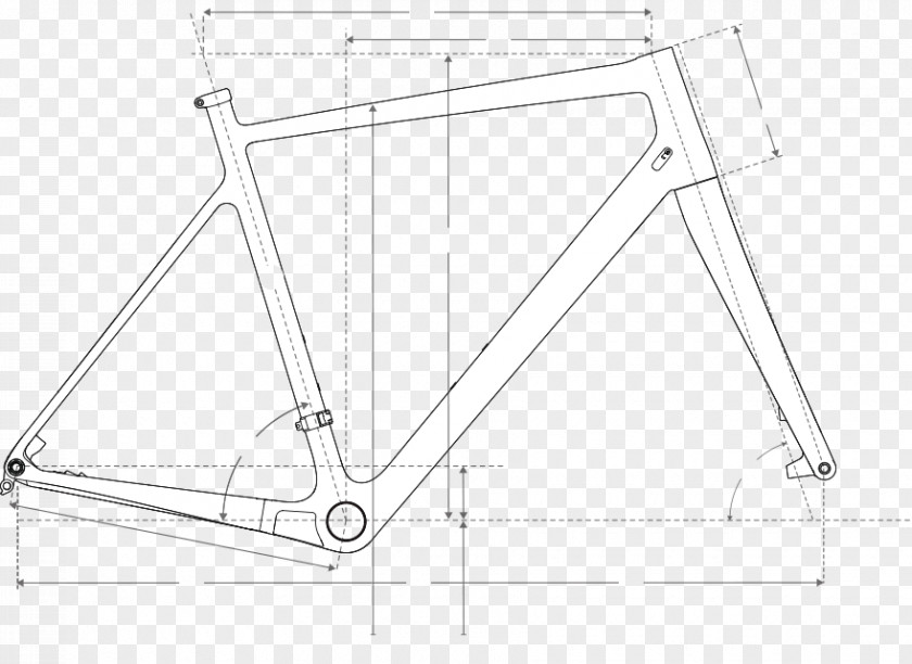 Bicycle Frames Wheels Line Art PNG