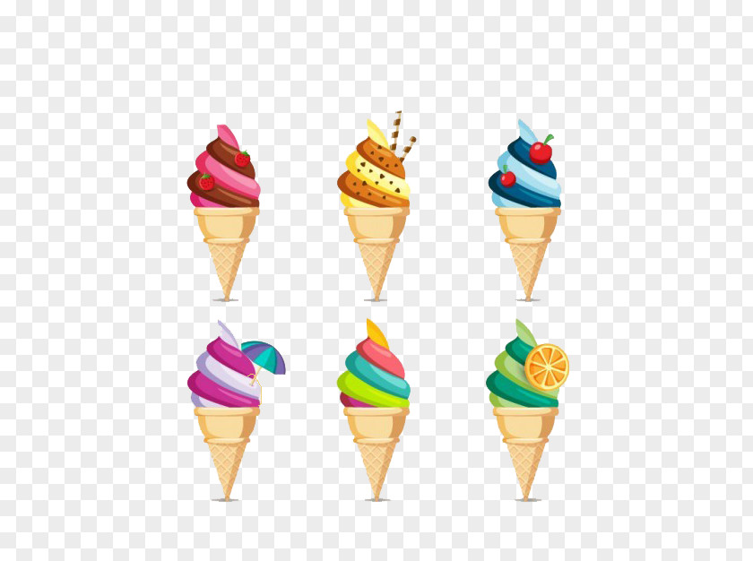 A Plurality Of Ice Cream Cones Poster Biscuit Roll PNG