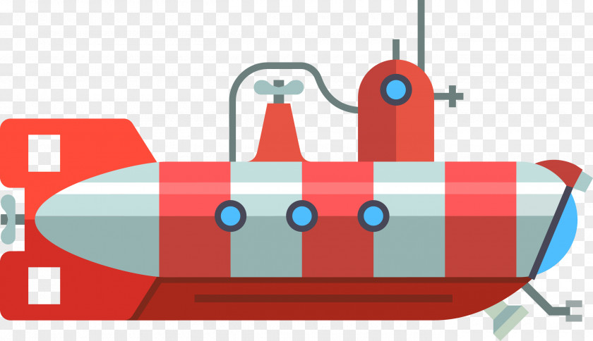 Cartoon Red Boat Map Sailing Ship Watercraft PNG