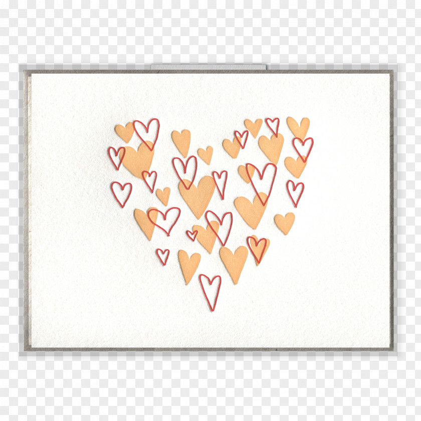 Letterpress Paper Greeting & Note Cards Valentine's Day Heart PNG