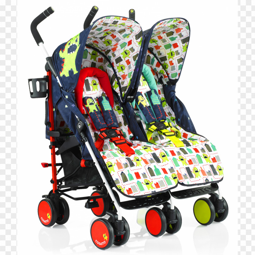 Twin Stroller Baby Transport Cosatto Supa Infant Arcade Game PNG