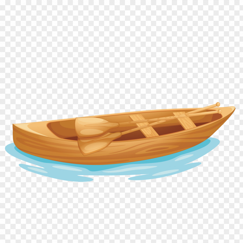 Vector Small Wooden Boat Royalty-free Illustration PNG