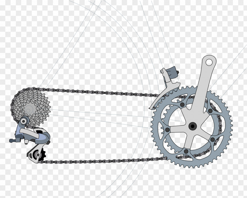 Chain Bicycle Gearing Derailleurs Cycling PNG