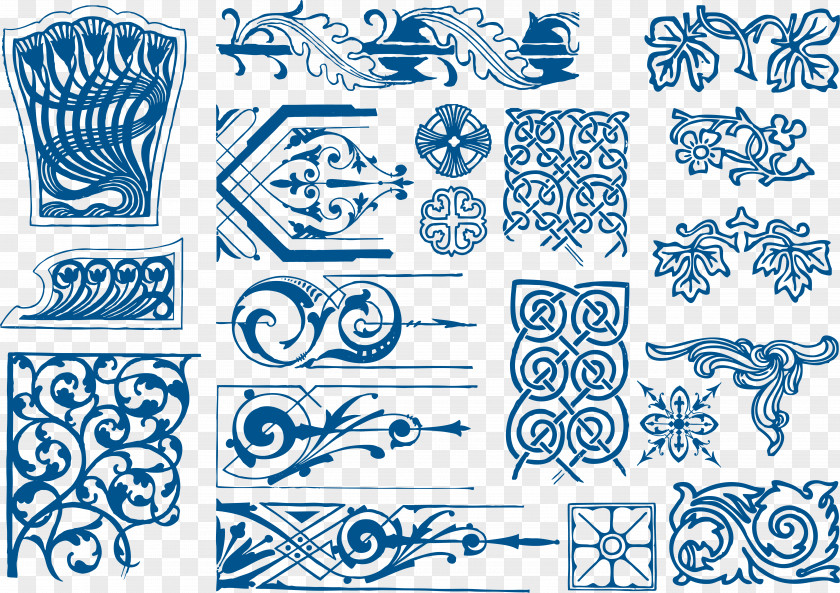 Chinese Vintage Lace Texture Graphic Design PNG