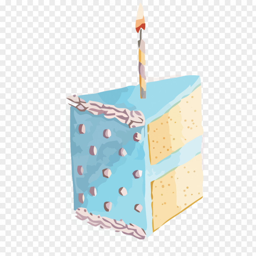 Vector Interpolation Blue Candle Cream Cake Torta PNG
