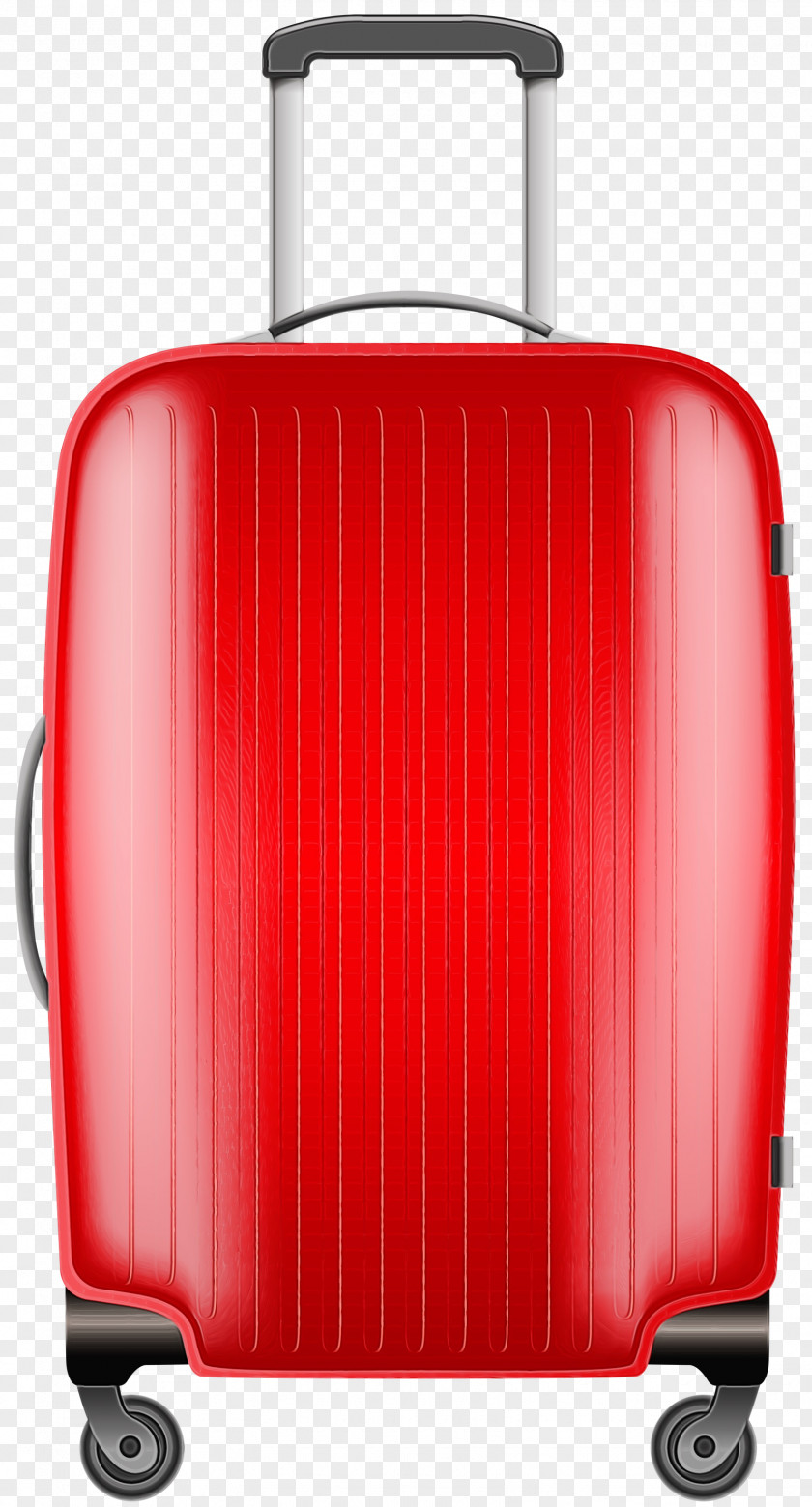 Bag Rolling Suitcase Red Hand Luggage Baggage And Bags PNG