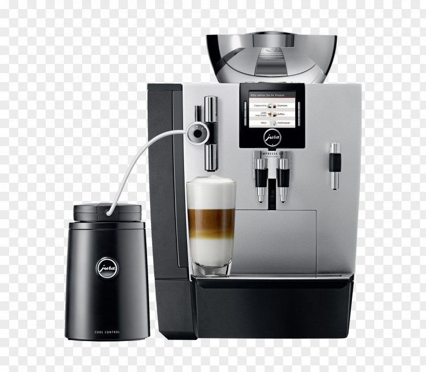 Coffee Espresso Cafe Latte Macchiato Jura IMPRESSA XJ9 Professional PNG
