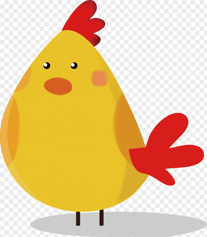 Cute Little Cock In The Countryside Chicken Adobe Illustrator Illustration PNG