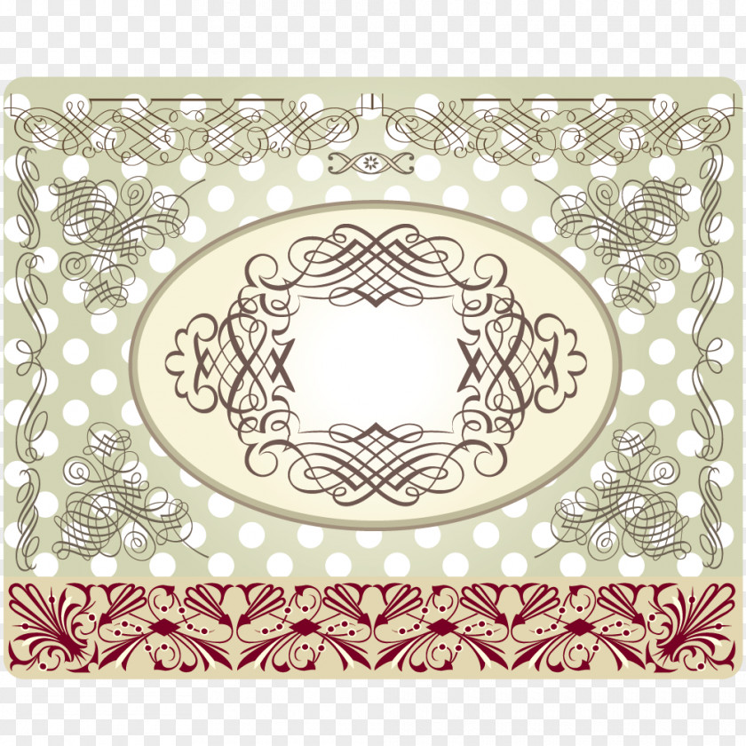 Exquisite Border Circle Pattern PNG
