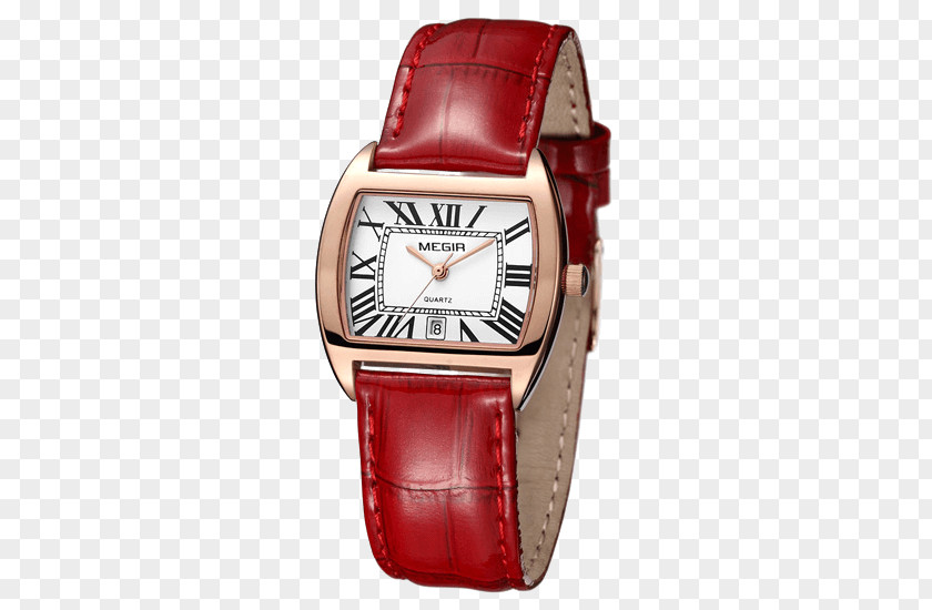 Genuine Leather Hairstyle Watch Strap Bob Cut PNG