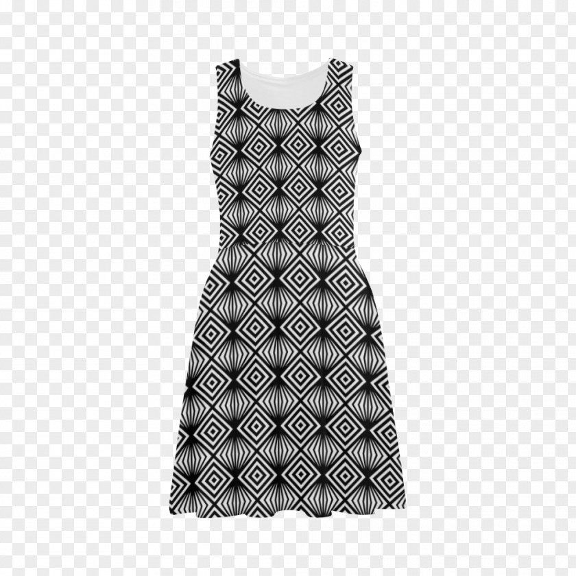 Geometric Form Little Black Dress M PNG