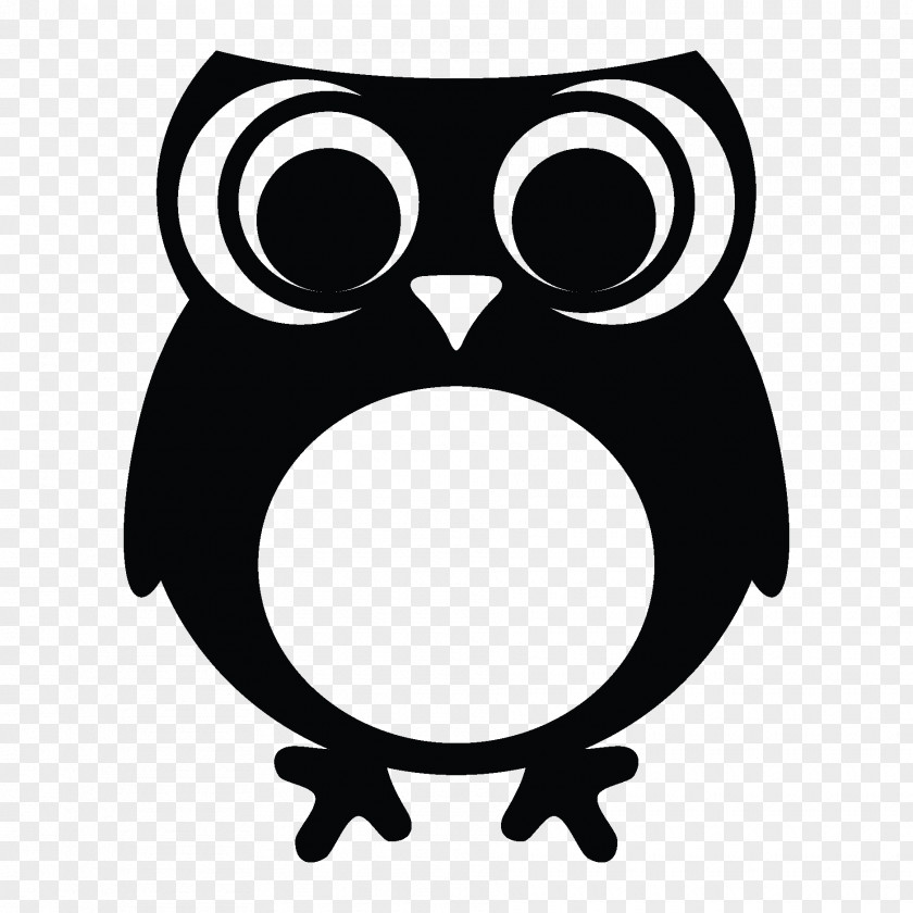 Owl With Big Eyes For Kids Room Decals Wall Stickers Mural Vinyl M0256 Clip Art Decal Beak PNG