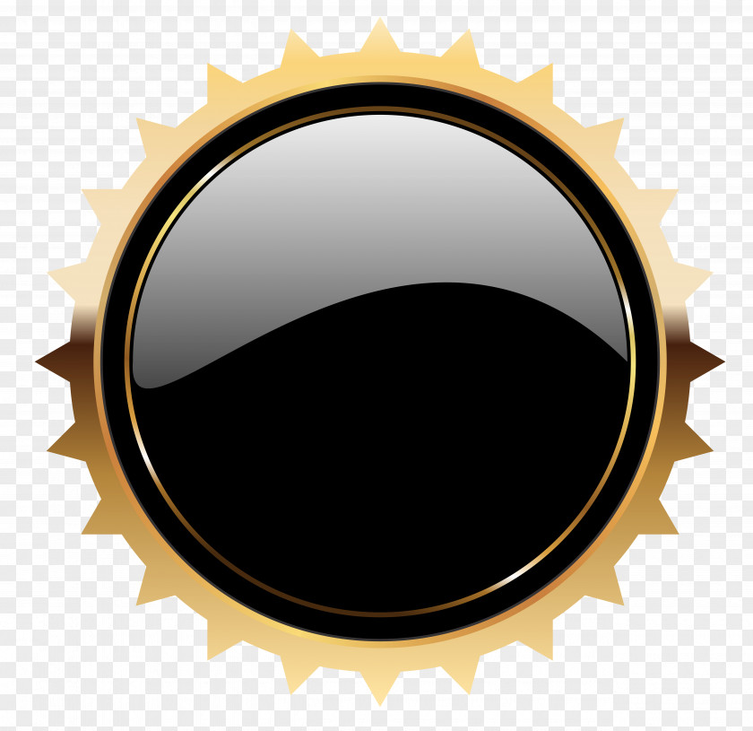 Black Seal Badge Template Clipart Image Web Button Clip Art PNG