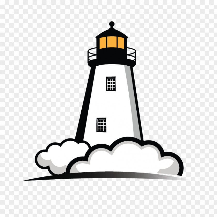 Lighthouse Cartoon Technology Partners Clip Art Drawing Illustration Line PNG