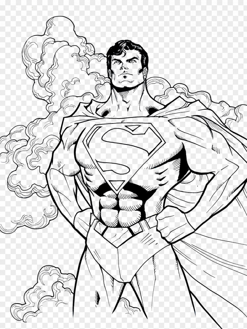 Superman Batman Coloring Book Drawing PNG