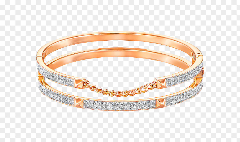 Swarovski Jewelry Rose Gold Bracelet Earring AG Bangle Plating PNG