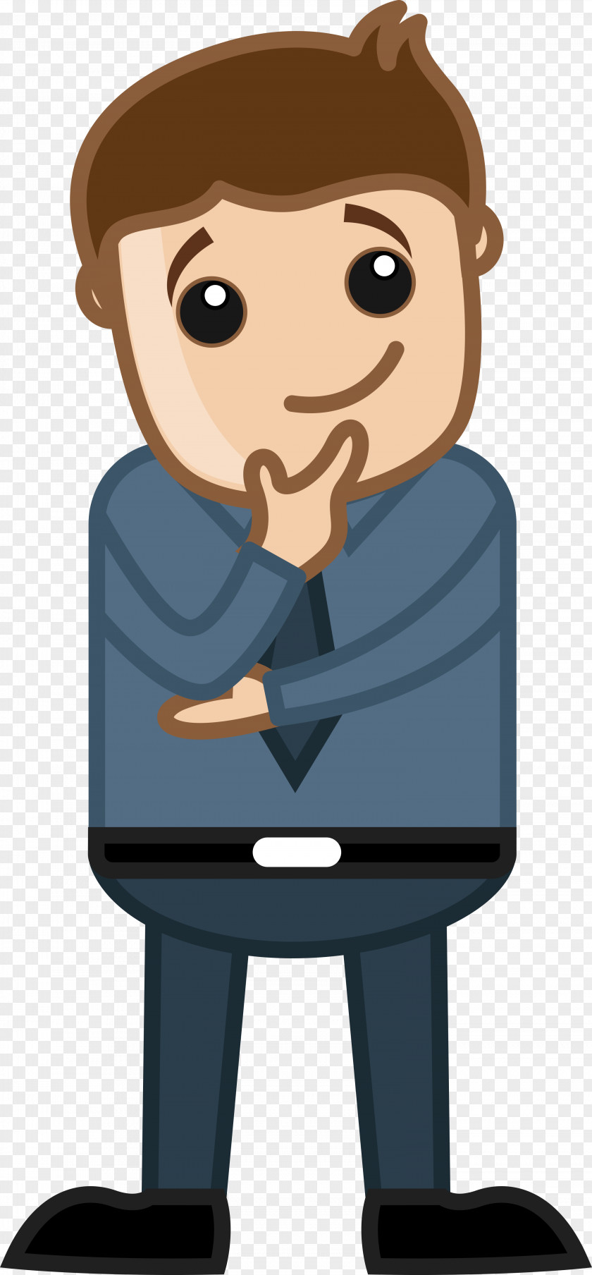 Thinking Man Cartoon Thought Clip Art PNG