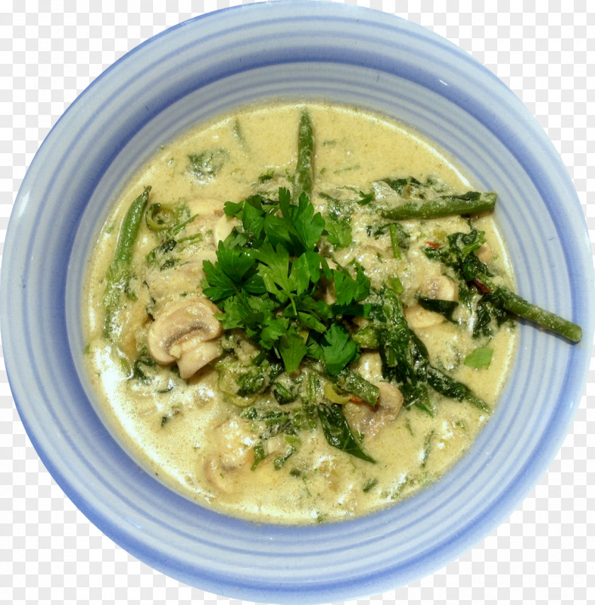 Chicken Curry Vegetarian Cuisine Green Thai Food Leaf Vegetable PNG