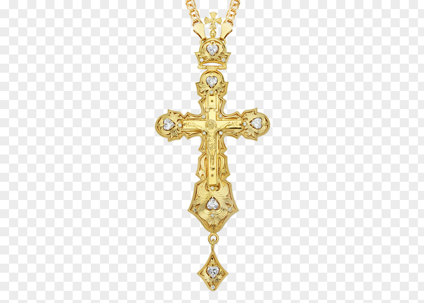 Christian Cross Necklace Russian Orthodox Jewellery Christianity PNG